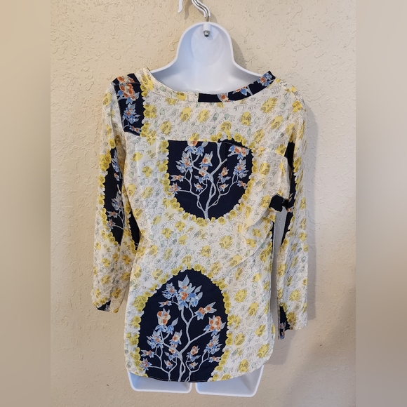 Anthropologie Chris Benz "Aunt Esther Cameo Blouse" Size 0 - Picture 7 of 9